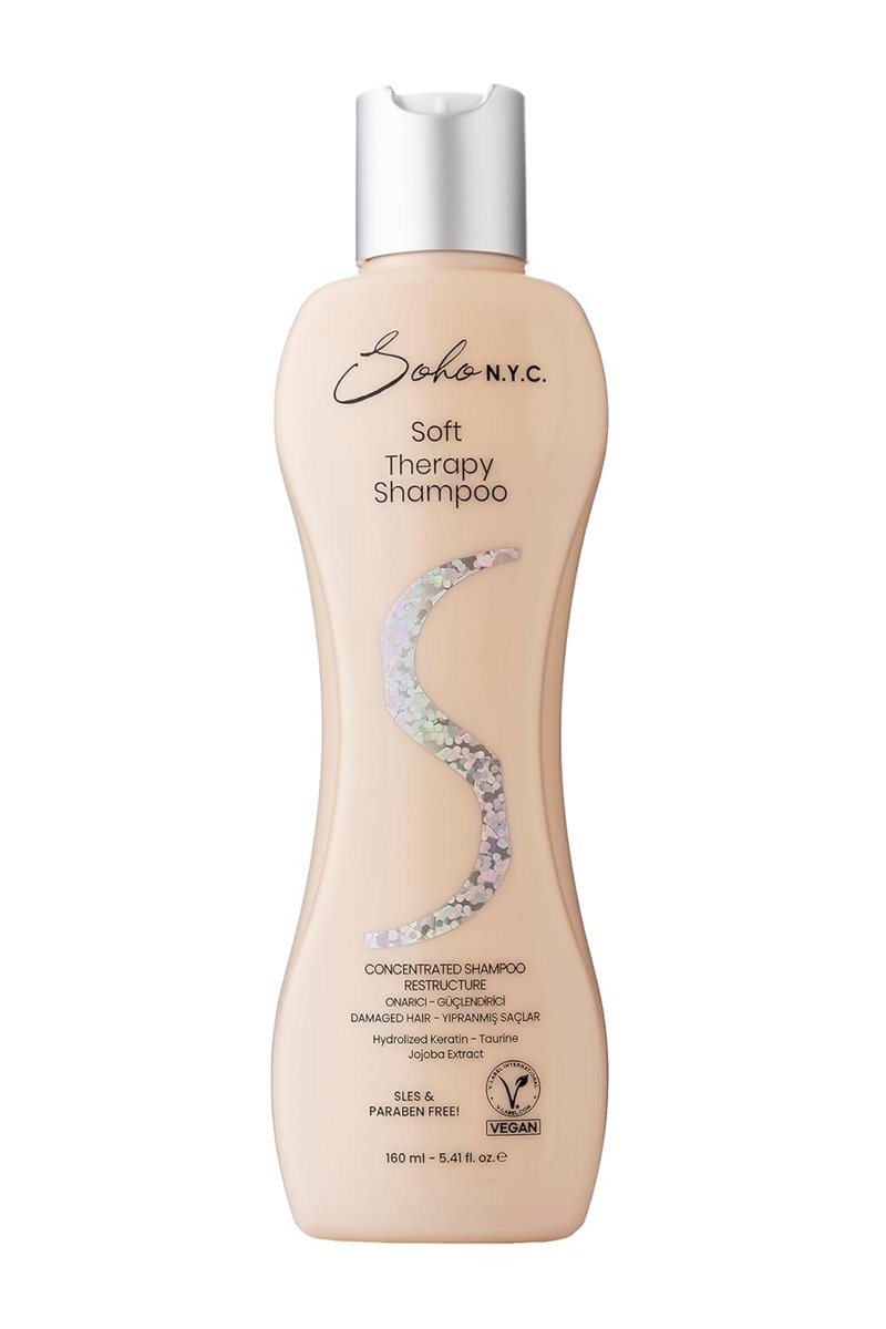 SOHO N.Y.C. Konsantre Şampuan-Soft Therapy-Onarıcı (Aşırı Yıpranmış Saçlar) 160 ml