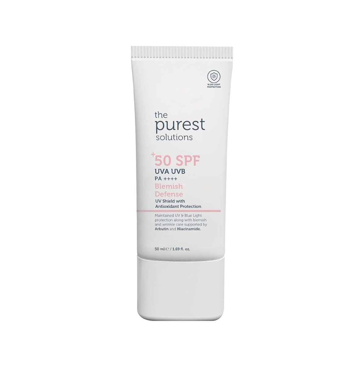 The Purest Solutions Lekeli Ciltler İçin Antioksidan Destekli Güneş Kremi, 50+ SPF UVA/UVB Blemish D