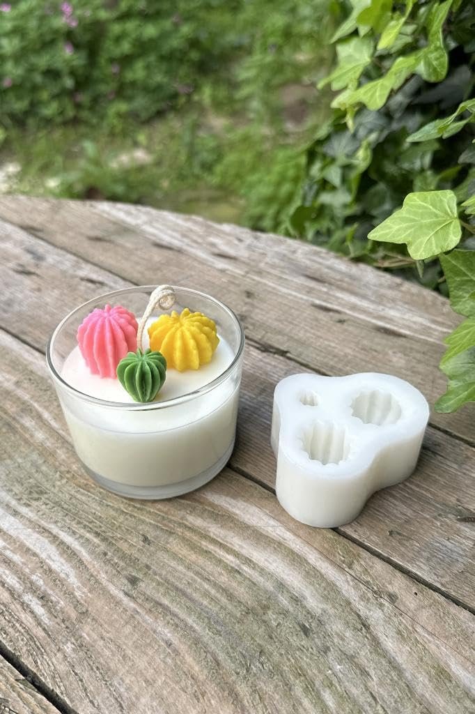 Rufus Concept Ball Mini Üçlü Sukulent Mum Kalıbı (Silikon)