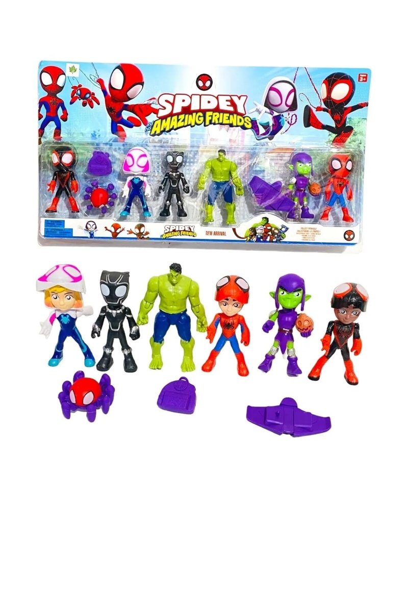 Spidey Ve Arkadaşları 6'lı Figür Set oyuncak figür 6lı set