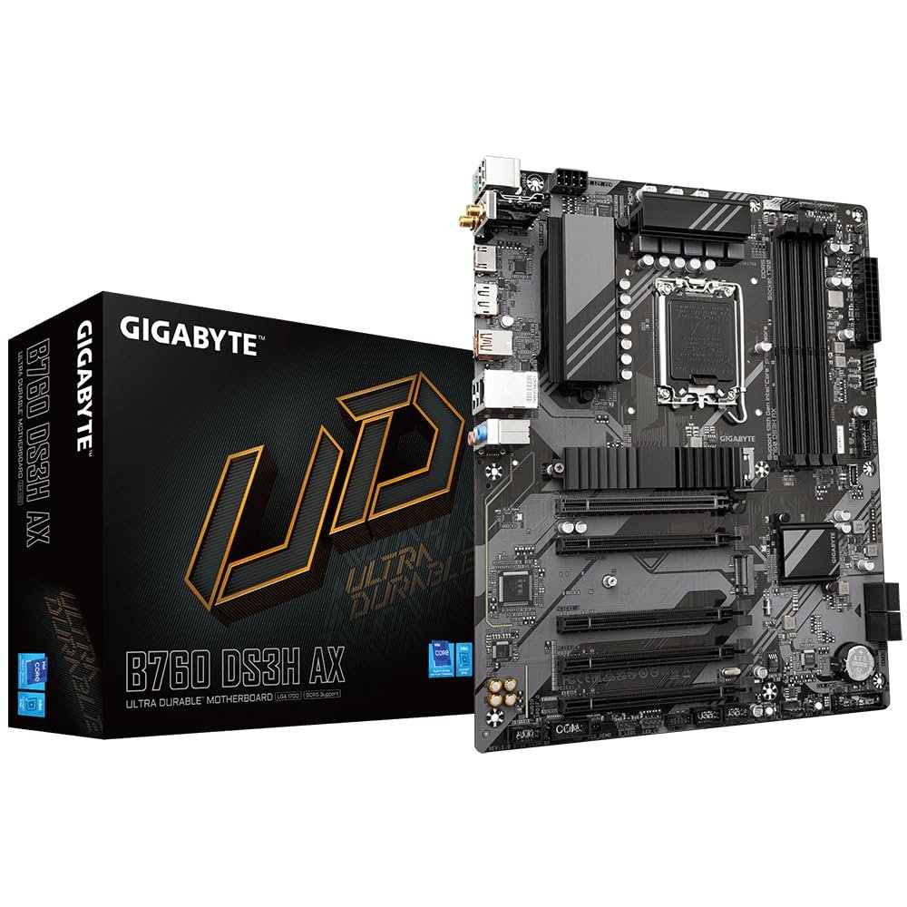 GIGABYTE B760 DS3H AX WIFI6 Intel LGA1700 ATX ULTRA DURABLE Anakart