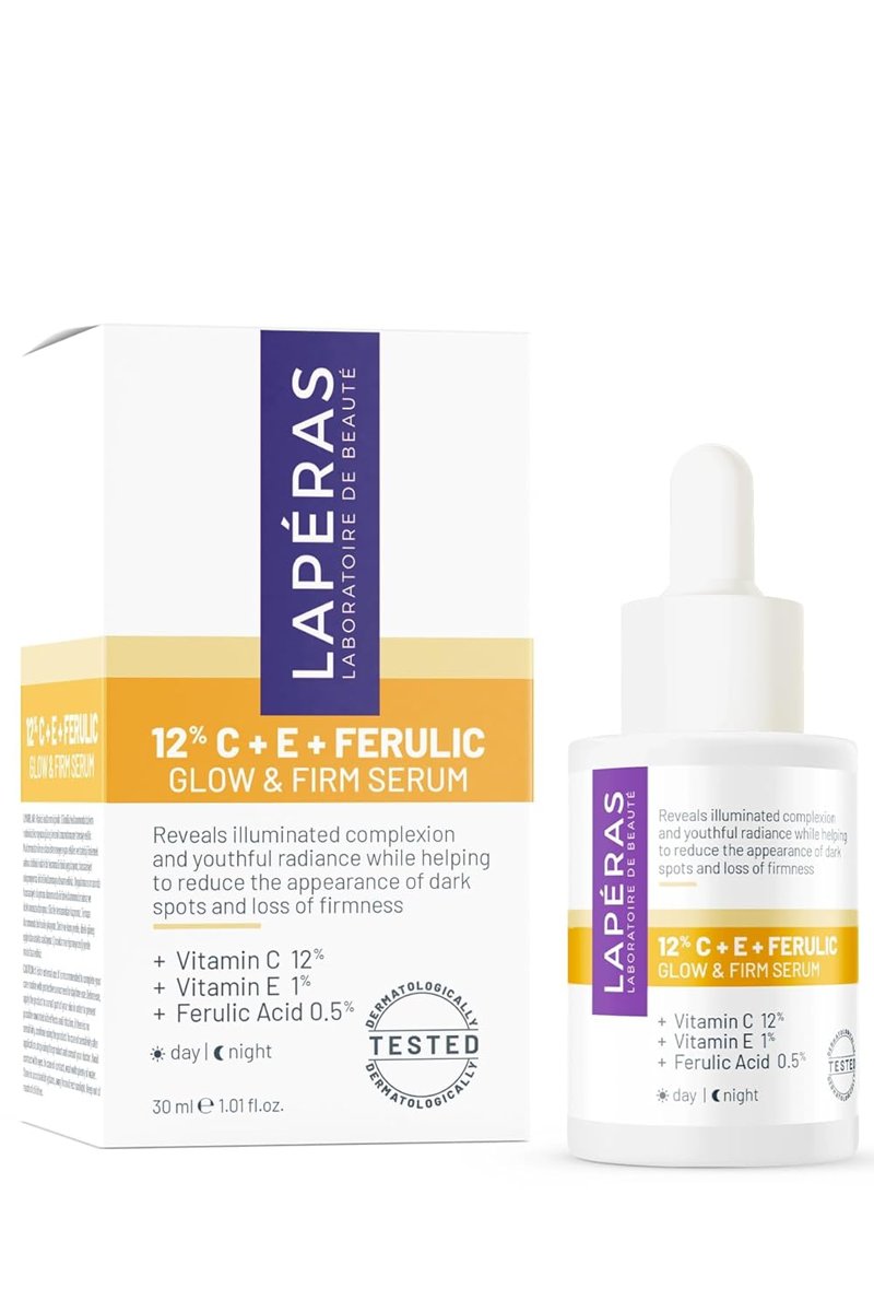 LAPÉRAS Vitamin C Serum%12 Aydınlatıcı Leke Karşıtı Cilt Tonu Eşitleyici Hyaluronik Asitli Ferulik Asitli