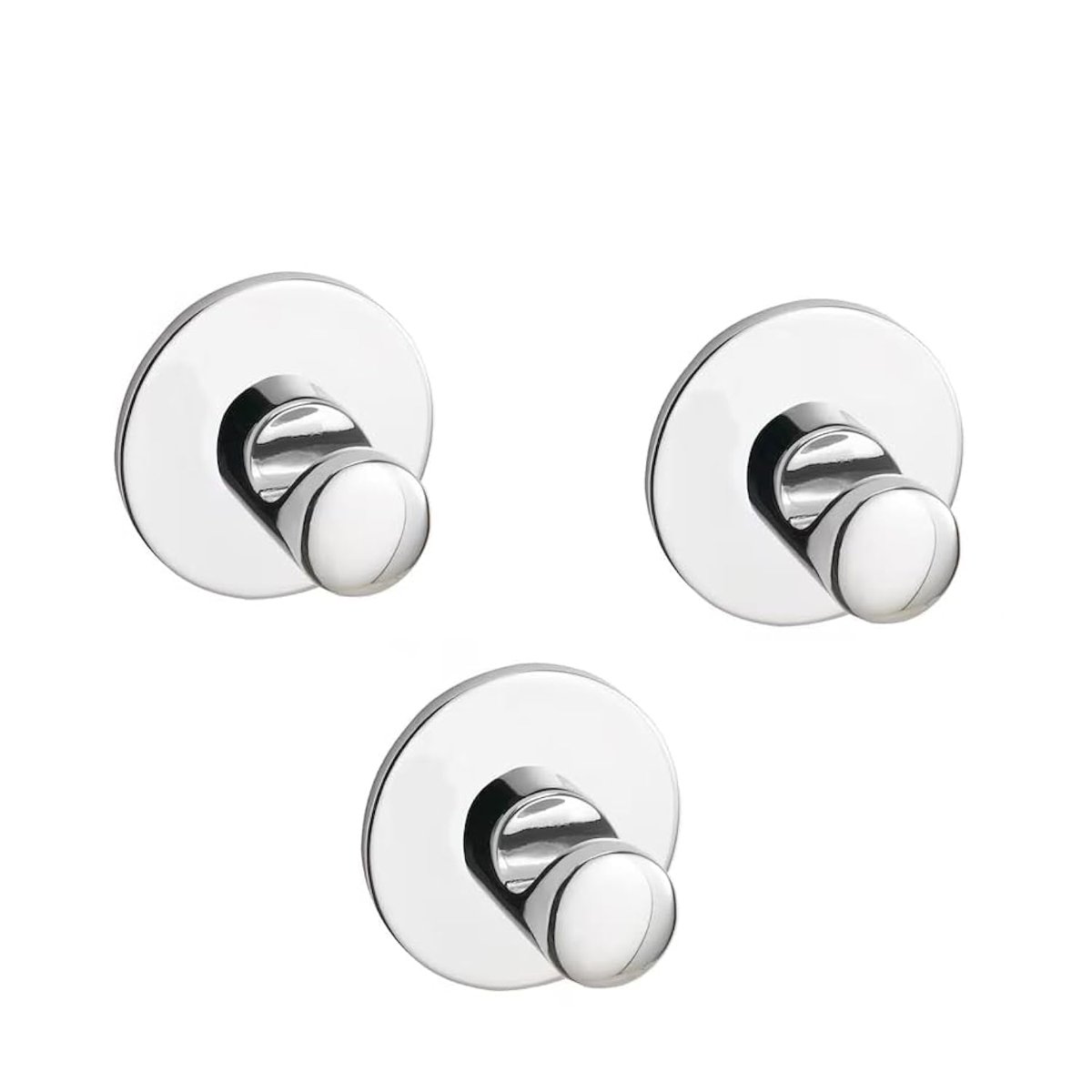 Ikea Skoghall kanca, kendinden yapışkanlı, krom kaplama, 3 adet, 160 x 100 mm