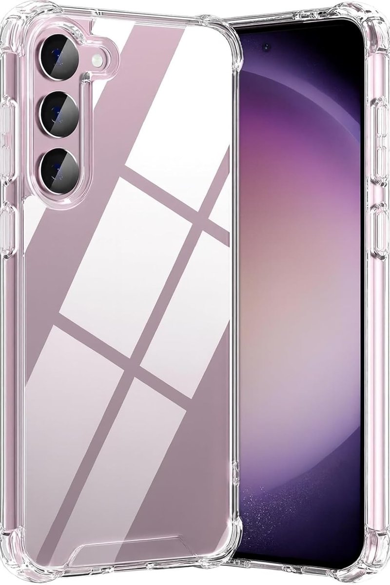 CONSTRAIN Samsung Galaxy S23 ile uyumlu Anti Shock Darbe Emici Kılıf (6.1 inç) – Şeffaf TPU Silikon, Esnek ve Dayanıklı Tasarım