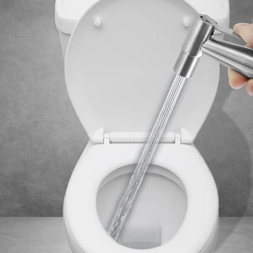 Valkyrie Paslanmaz Çelik Tuvalet Musluk Lavabo Bide Seti Kademeli Jet Püskürtme Spiral Hortum Kolay Montaj
