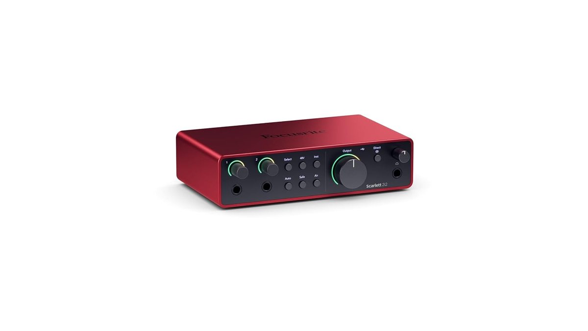 Focusrite Scarlett 2i2 Gen 4 Ses Kartı: Kayıt, Şarkı Yazma, Yayın ve Podcasting İçin USB Audio Arayüzü, Stüdyo Kalitesinde Kayıt ve Kayıt Yapmanız İçin Gerekli Tüm Yazılımlar