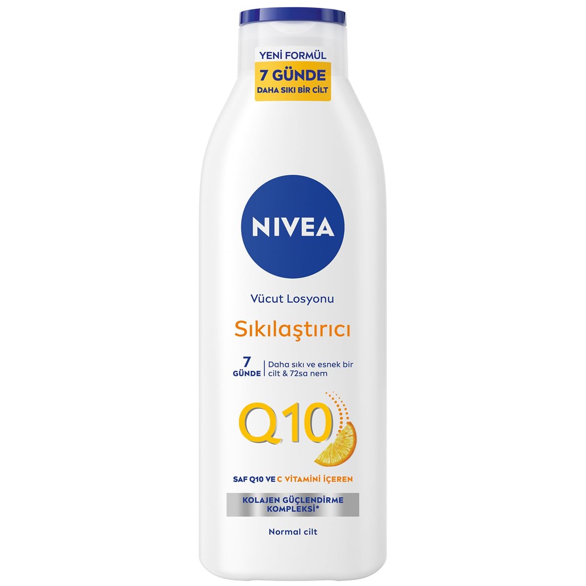 NIVEA Q10 Sıkılaştırıcı Vücut Losyonu 250 ml,72 Saat Nemlendirici,7 Günde Sıkılaşma,Esnek Cilt,C Vit