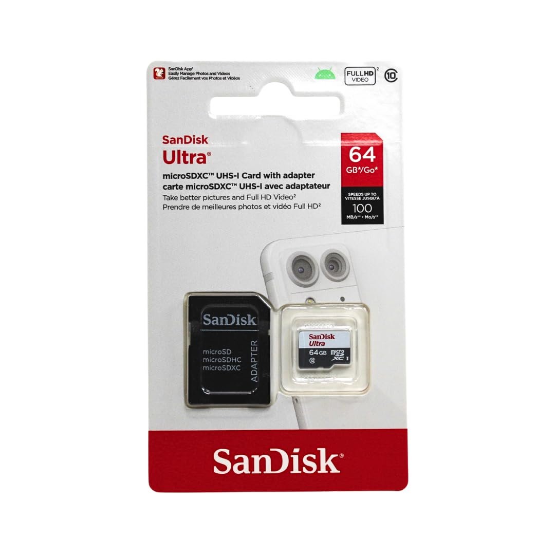 SanDisk Ultra SDSQUNR-064G-GN3MN Class 10 UHS-I 64 GB Micro SD Kart