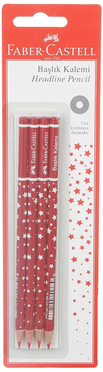 Faber-Castell Başlık Kalemi Yıldız Kırmızı