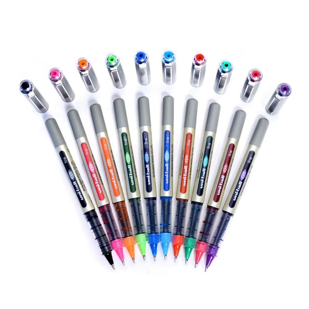 uni-ball EYE UB-157 tükenmez kalem 0,7 mm bilya [10'lu paket] Her renkten bir adet