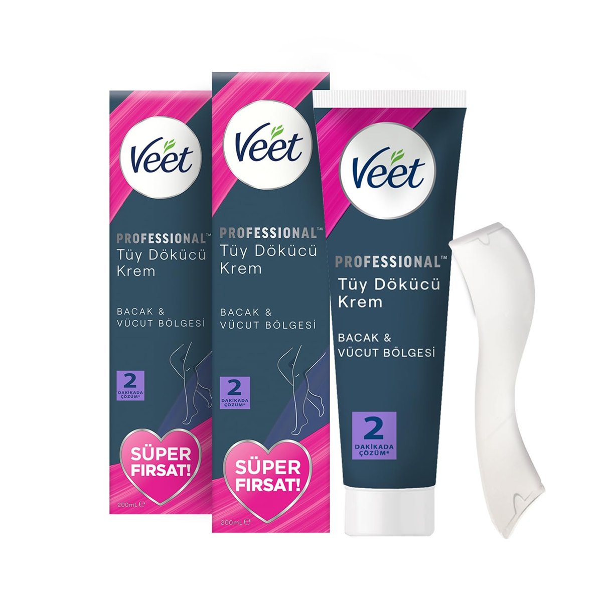 Veet Professional Tüy Dökücü Krem, Süper Fırsat Paketi 400 ml (2 x 200 ml)