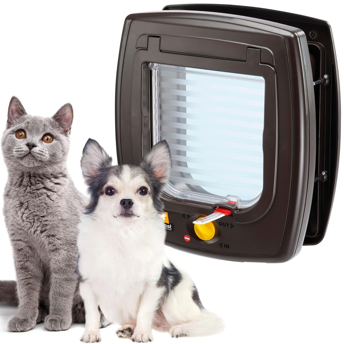 Ferplast Swıng 5 Kedi-Köpek Kapısı,Kahve,13,5X13,7, Standard, Kahverengi