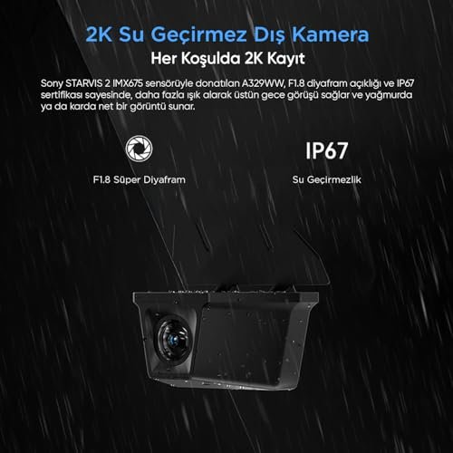 Viofo A329WW 3 Kanal 4K Tır ve Kamyon Araç Kamerası – Ön 4K + Çift 2K HDR Su Geçirmez Arka Kamera, S