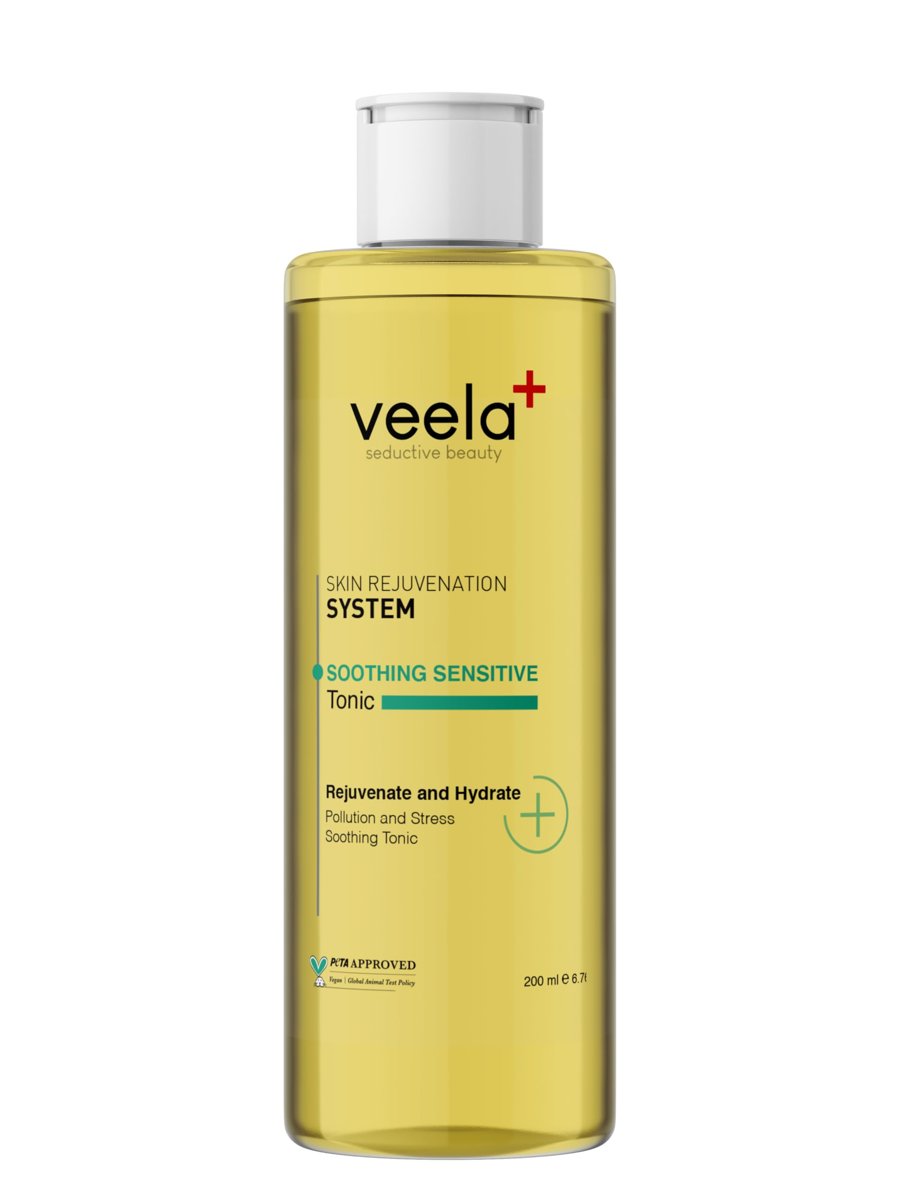 Veela Cilt Yenileyici ve Arındırıcı Tonik – Soothing Sensitive Tonic, Bitkisel Meyve Asitli, Nemlendirici ve Yatıştırıcı Bakım