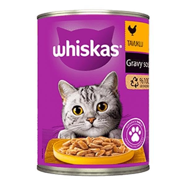 Whiskas Sos İçinde Tavuklu Yetişkin Kedi Konservesi 400gr