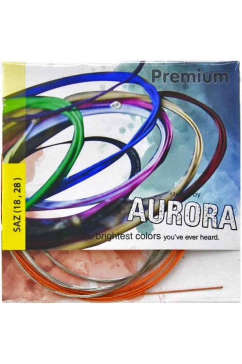 Aurora Premium Kısa Sap Bağlama Teli Profesyonel Bakır Bamlı 0,18