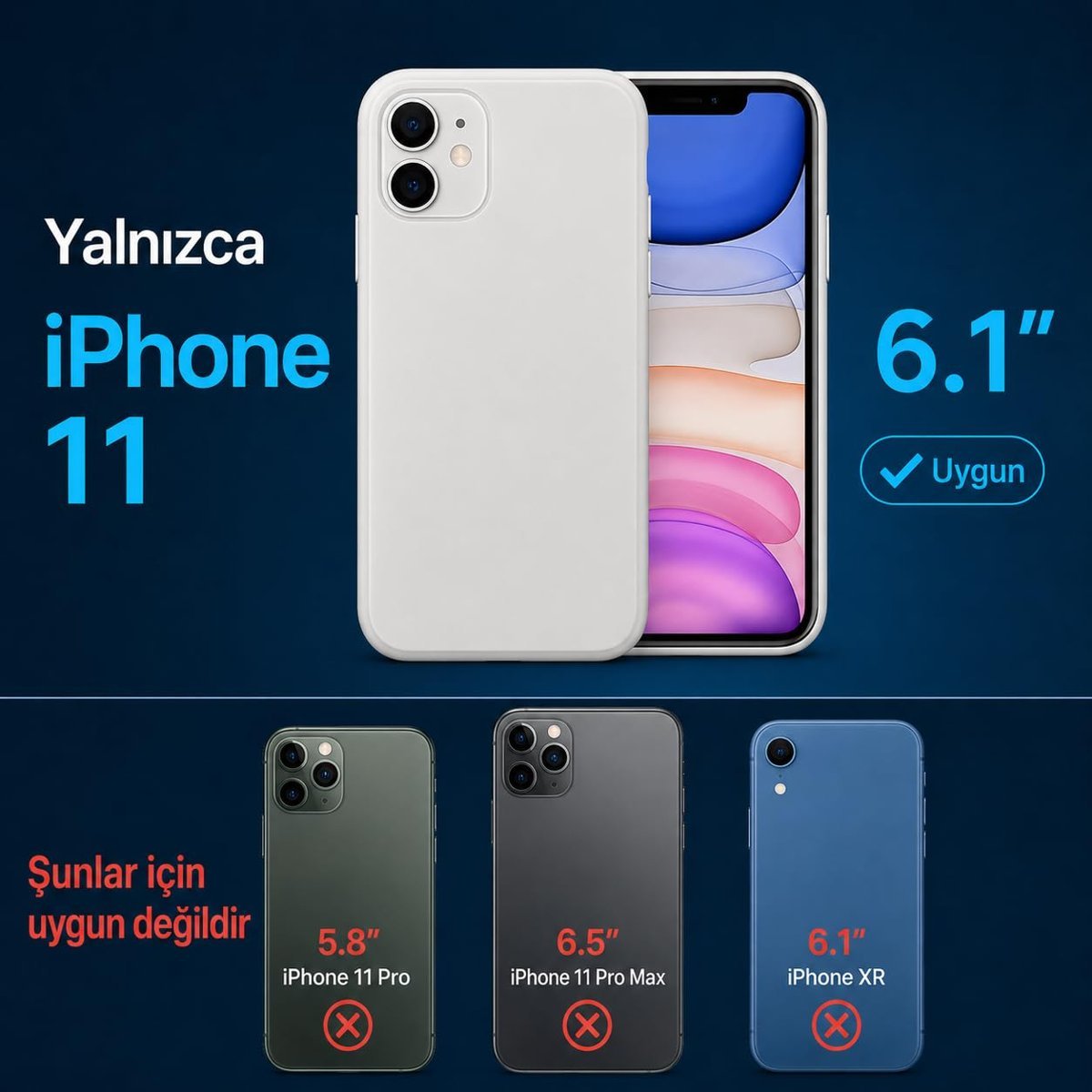 iPhone 11 Uyumlu Şeffaf Telefon Kılıfı, MagSafe ile Uyumlu, Kristal Şeffaf Tasarım, Kablosuz Şarj Destekli, İnce ve Hafif – BiElite