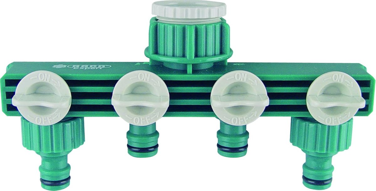 Raco Expert 55257 Dörtlü (4'Lü) Vanalı Su Musluk Dağıtıcı Adaptörü