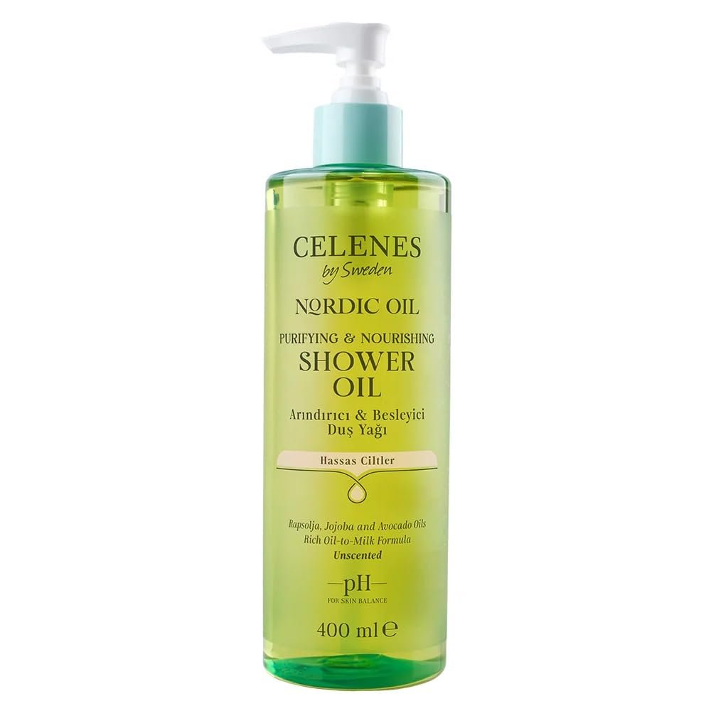 Celenes By Sweden Nordic Oil Duş Yağı Hassas Ciltler için Besleyici ve Nemlendirici
