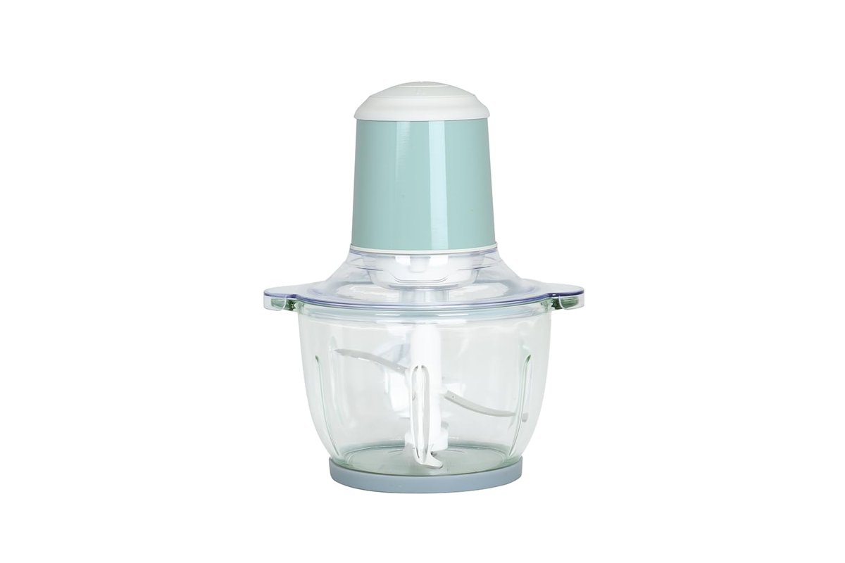 BergHOFF Gem Retro 400 W Elektrikli Doğrayıcı – 2 L Cam Hazne, Bakır AC Motor | Mint Yeşil