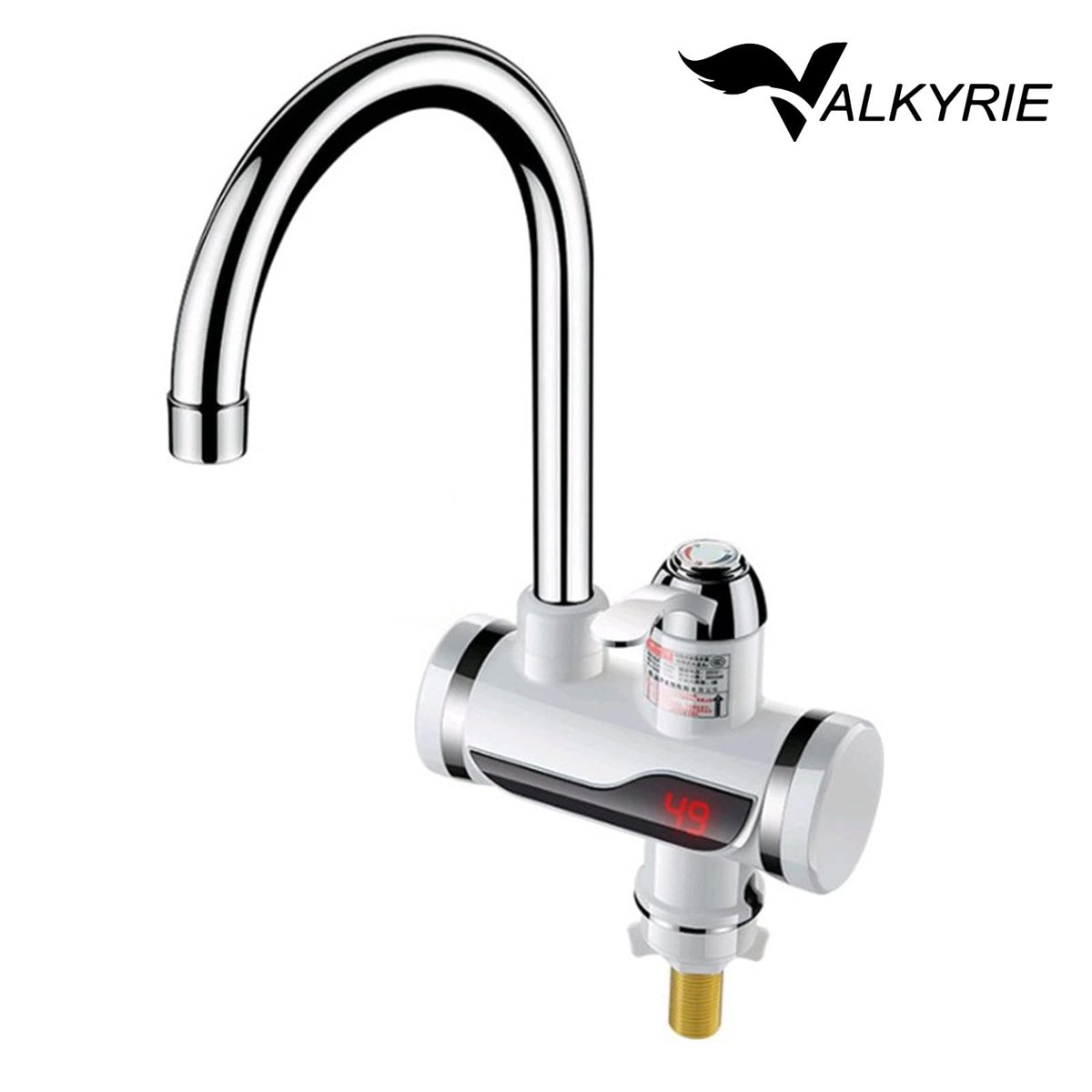 Valkyrie Ani Su Isıtıcılı Musluk Elektrikli Şofben Musluk Dijital Göstergeli 3000W