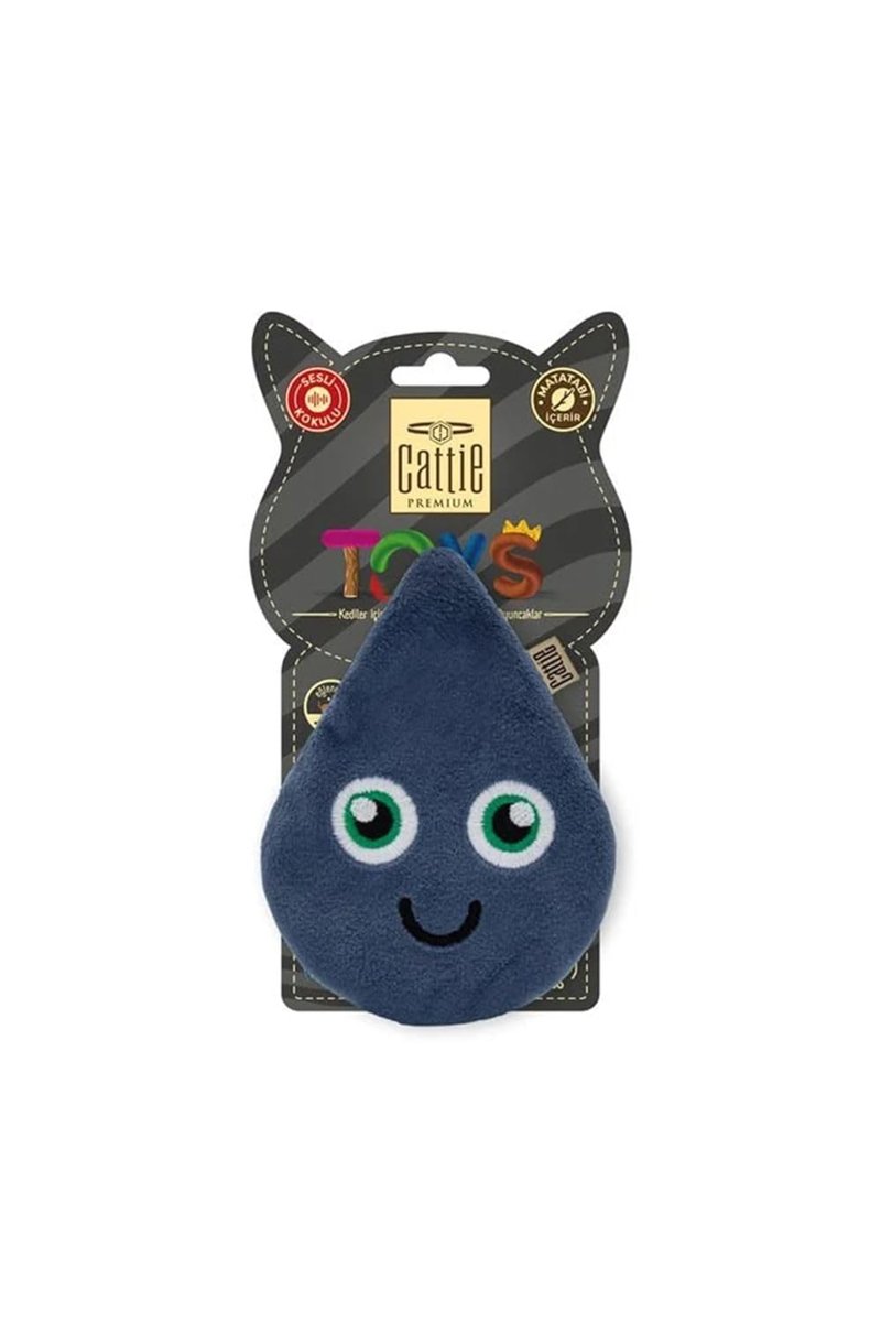 Cattie Matatabi İçerikli Kedi Oyuncağı Peluş Damla 11 Cm