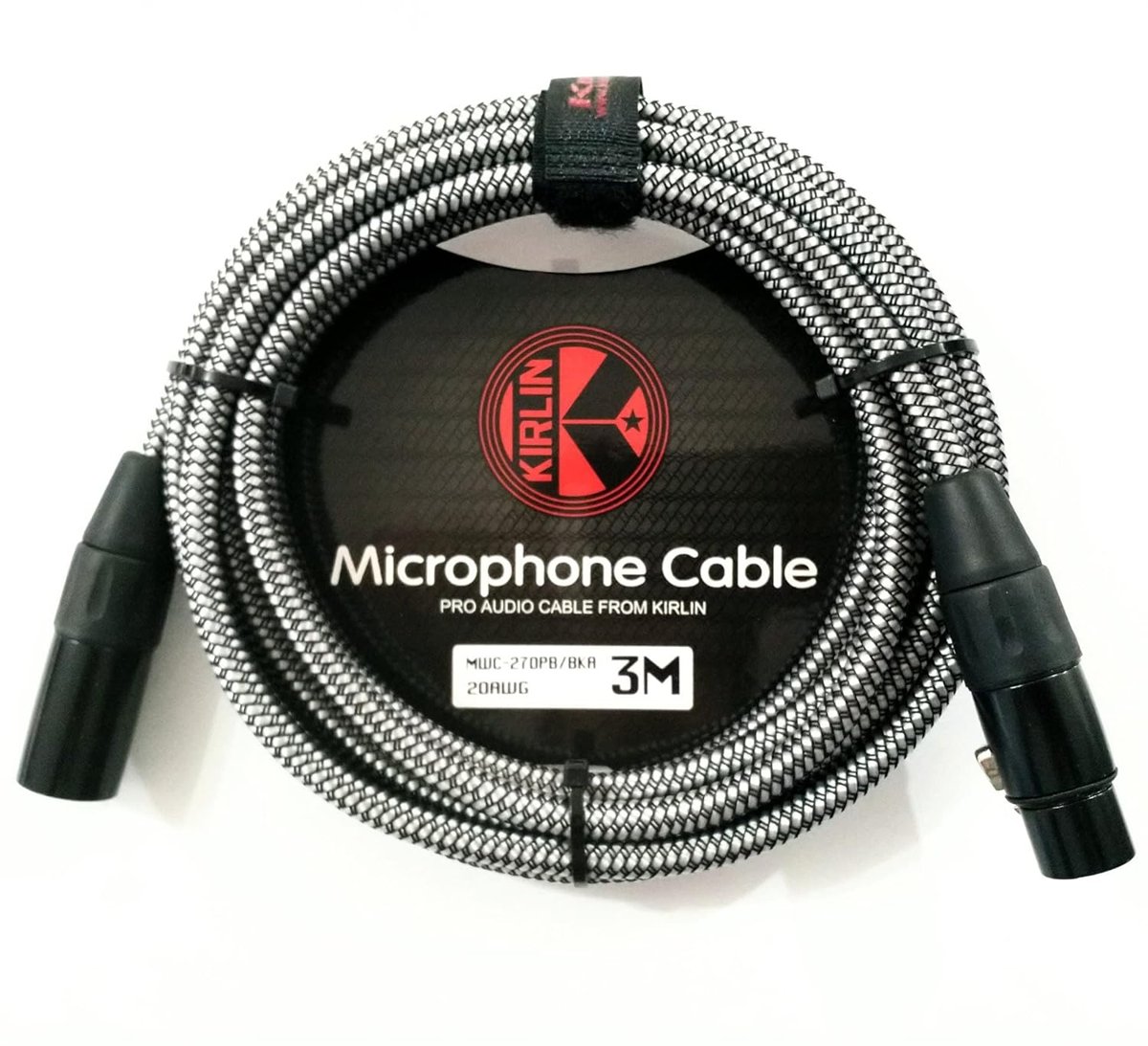 MWC270PB 3 Metre Örgülü Mikrofon Kablosu 3pin Dişi 3pin Erkek