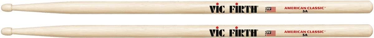 Vic firth Baget (Çift) 5A Wood, Hıckory, 0.565"X16", Medıum