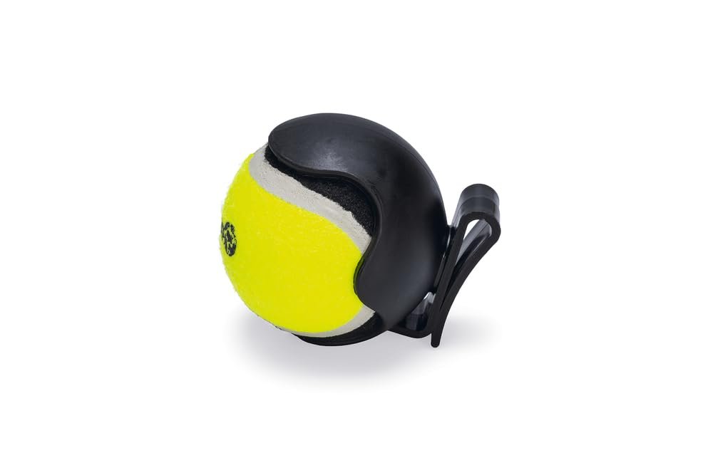 Beeztees Köpek Oyuncağı, Tenis Topu ve Tutma Aparatı, Mavi/Sarı, 6,3cm