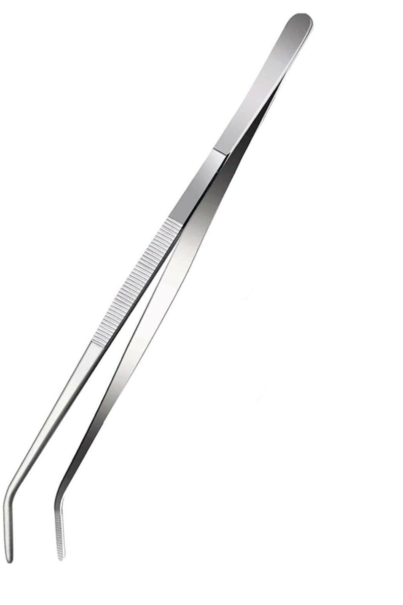 Epinox Mutfak Cımbızı - Eğik Uçlu Profesyonel Şef ve Dekor Cımbızı, 30 cm