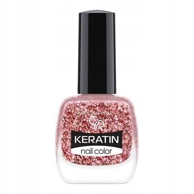 Golden Rose Keratin Nail Color Glitter No:408 - Oje