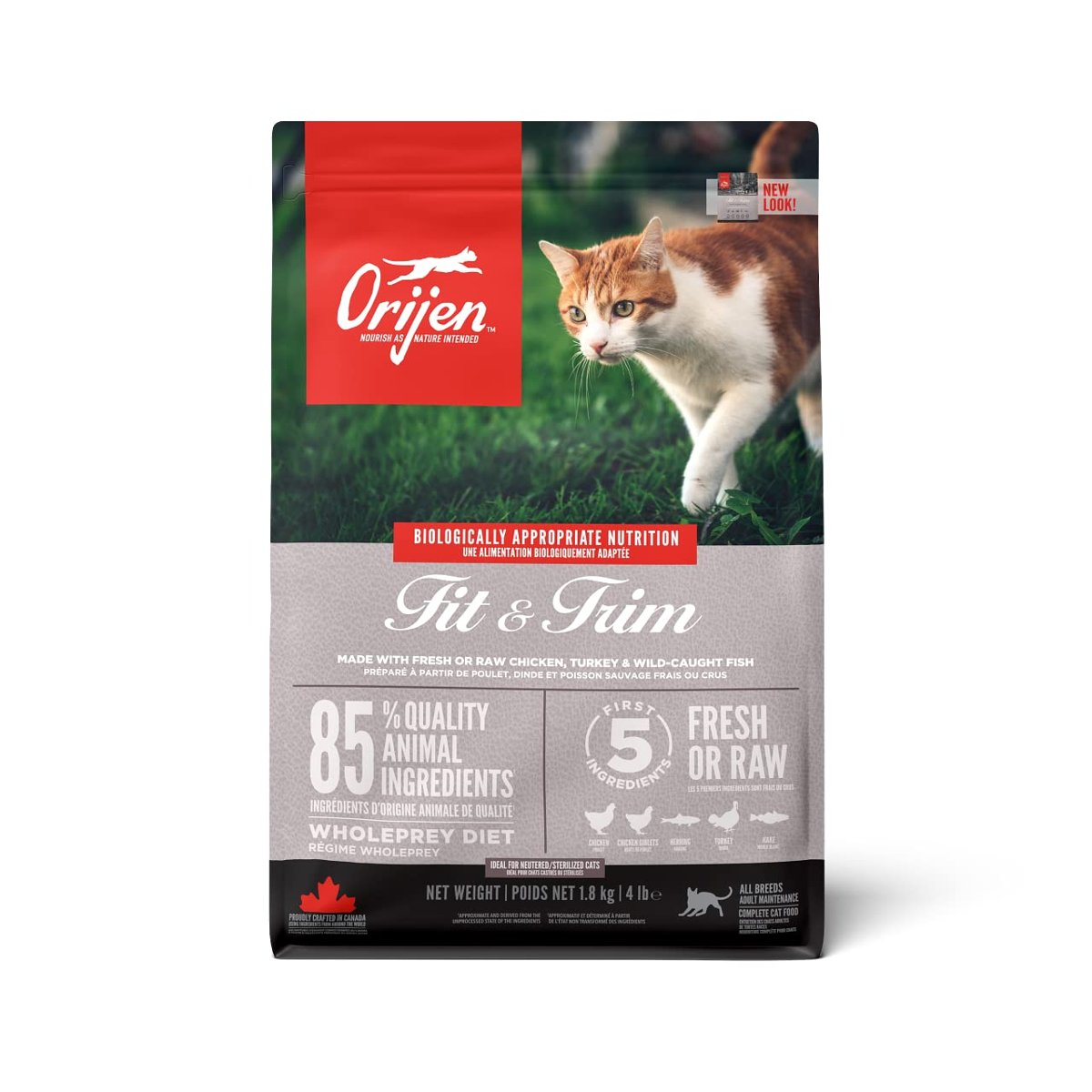 Orijen Fit  Trim Kedi Maması, 1.8 kg