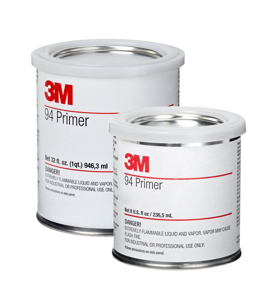 3M Primer 94 - Polietilen, polipropilen, ABS, PET/PBT karışımları, beton, ahşap, cam, metal ve boyal
