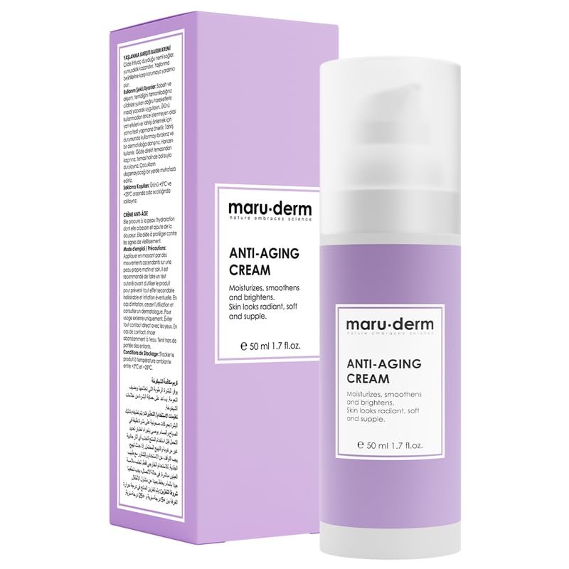 Maruderm Anti-Age Kırışıklık Karşıtı Cilt Bakım Kremi – Peptit Kompleksi  Niasinamid ile Sıkılaştırı