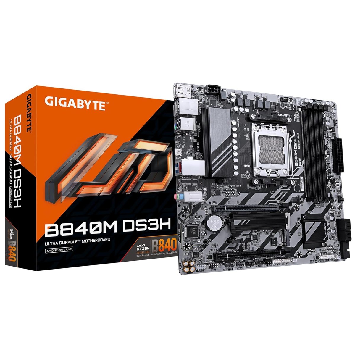 GIGABYTE B840M DS3H AMD AM5 mATX ULTRA DURABLE Anakart