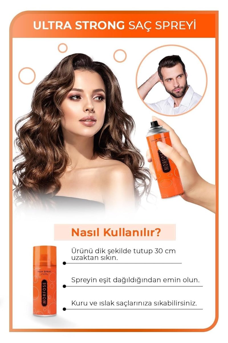 Morfose Ultra Strong 75 ml Saç Spreyi