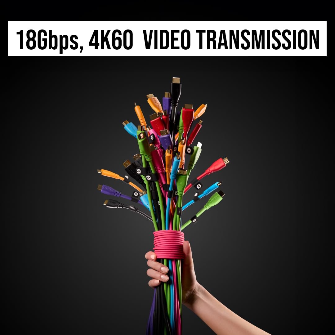 RØDE HDMI-1.5 Premium Yüksek Hızlı HDMI Kablosu Ethernet (1.5m/5ft, Kırmızı)