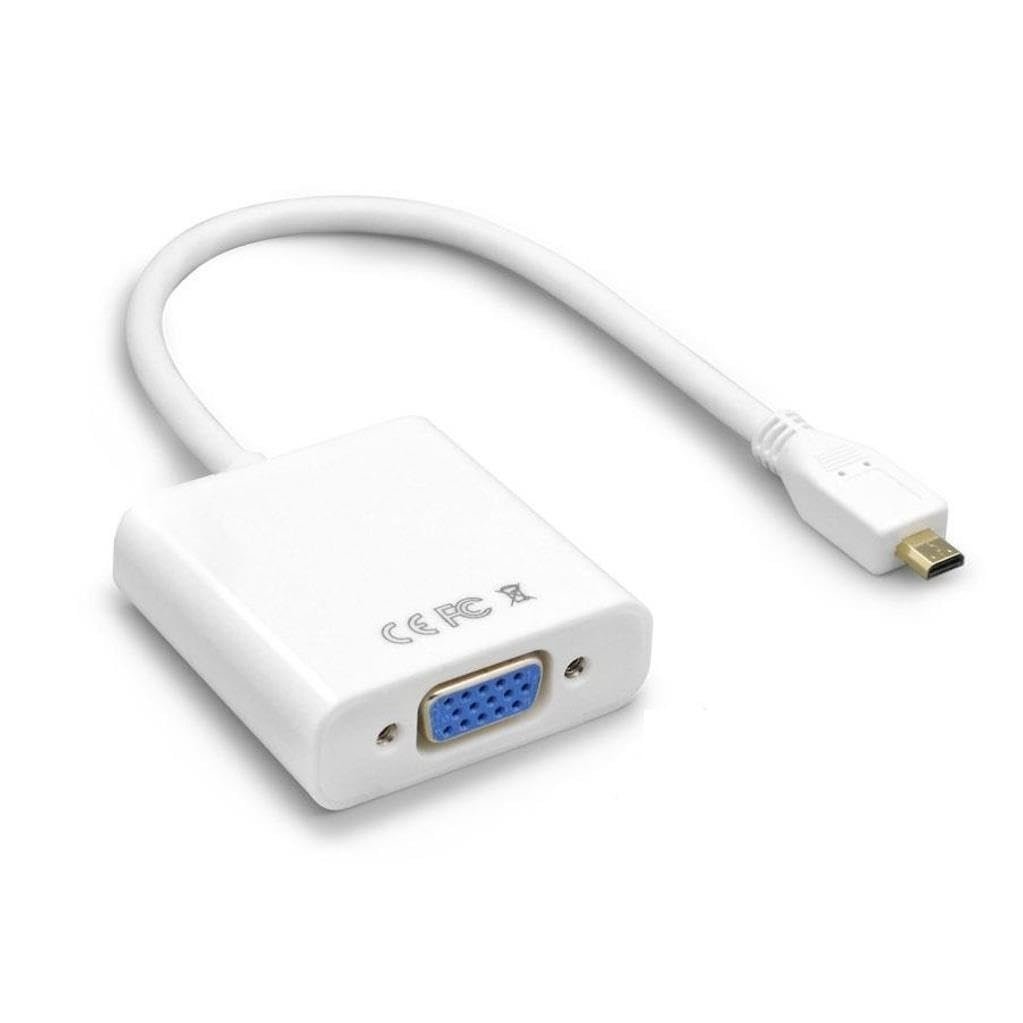 Micro Hdmi To Vga Çevirici Dönüştürücü Adaptör (Ses Destekli)