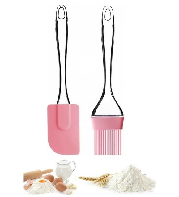 Silikon Spatula ve Fırça Seti, Silikon Yağ Fırçası, Silikon Yağ Sos Yumurta Fırçası, Damla Saplı Mut