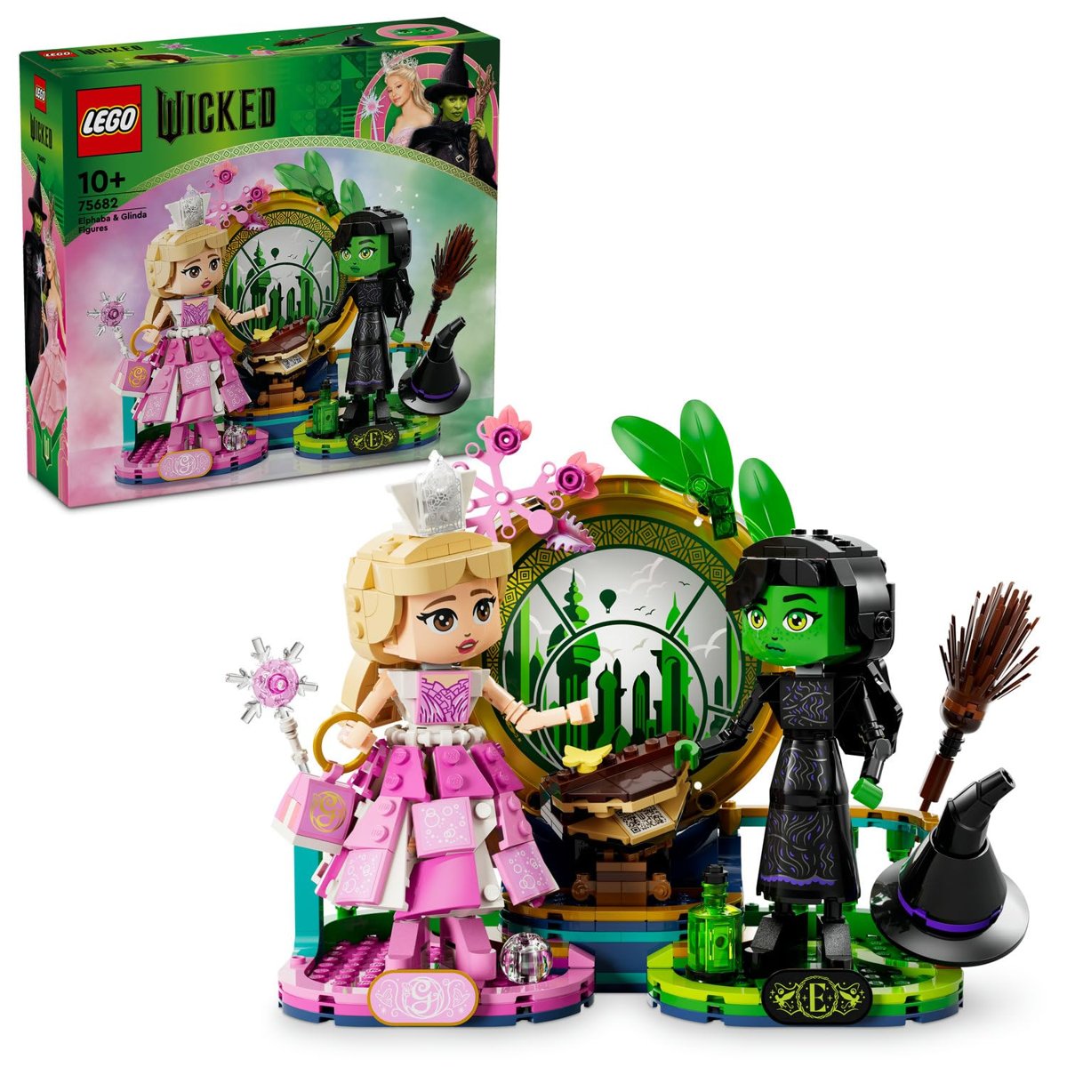 LEGO Wicked Elphaba ve Glinda Figürleri 75682-10 Yaş ve Üzeri Çocuklar için Fantastik Oyuncak Yapım Seti (558 Parça)