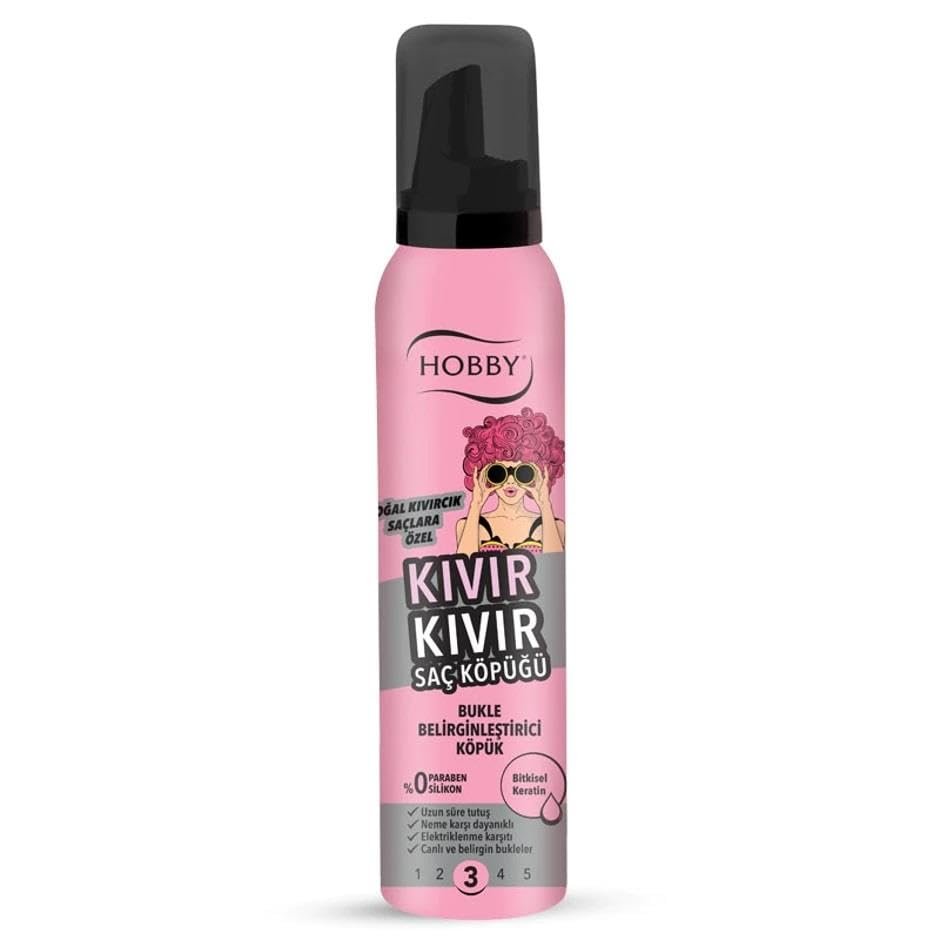 Hobby Kıvır Kıvır Bukle Belirginleştirici Saç Köpüğü 150 ml