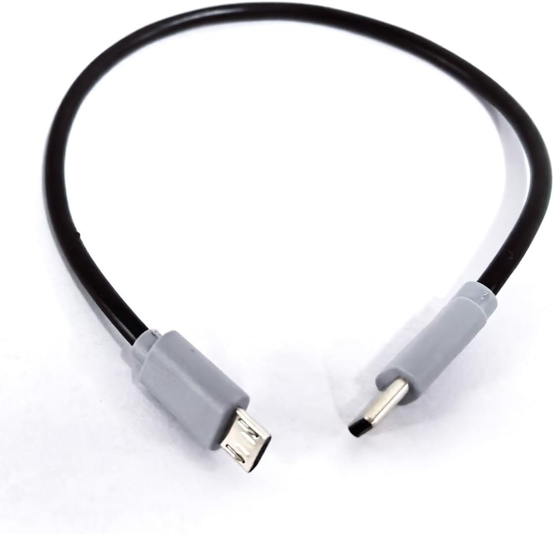 Coverzone Type-C to Mikro USB Kablosu, USB Tip C - Mikro B OTG Kablosu Erkek - Erkek Şarj Veri İletimi, 25 Santimetre Kablo (ZR796-25cm Kablo)