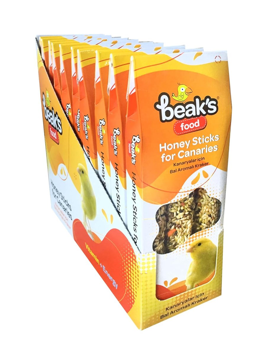 Beak's Kuşlar için Ek Besinler, Kutu, Ballı Kanarya Krakeri, 3 ad x 10 adet