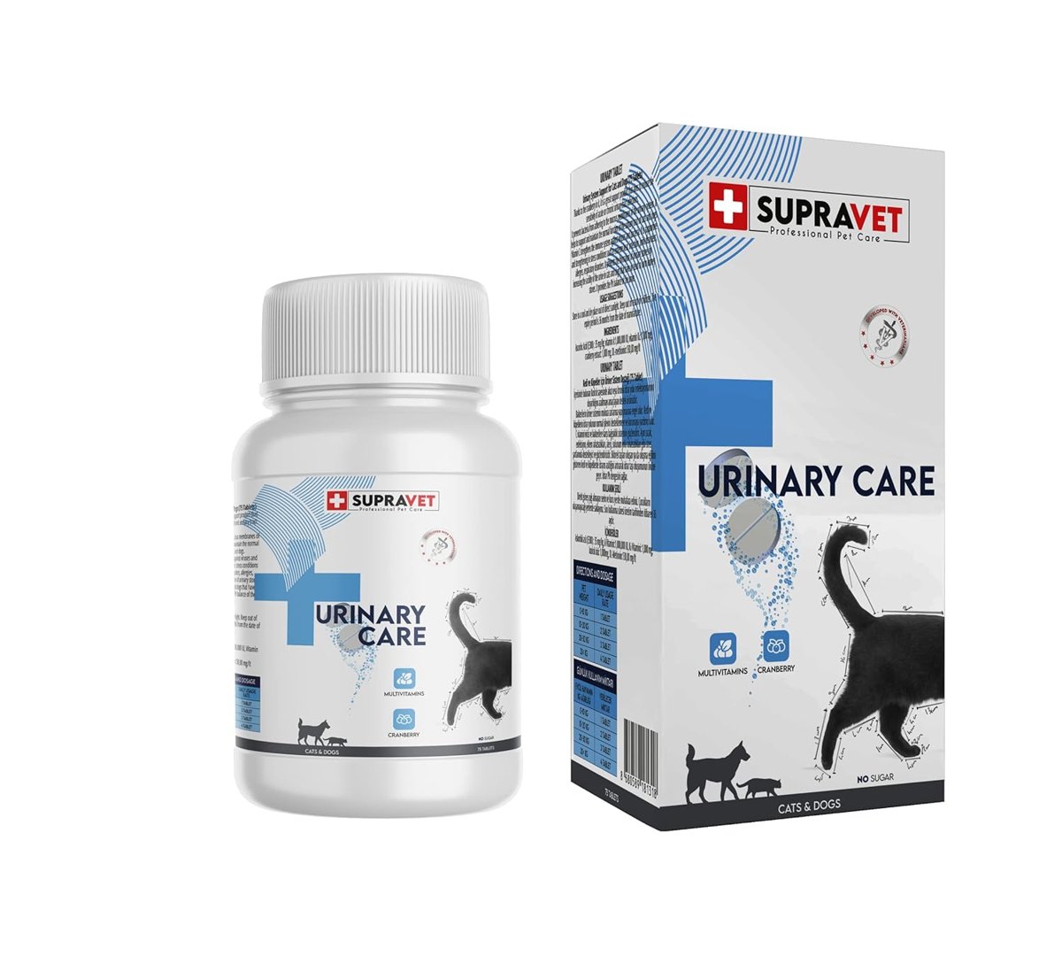 Supravet Urinary Care Kedi ve Köpek için İdrar Sağlığı Sistem Destekleyici 75 Tablet