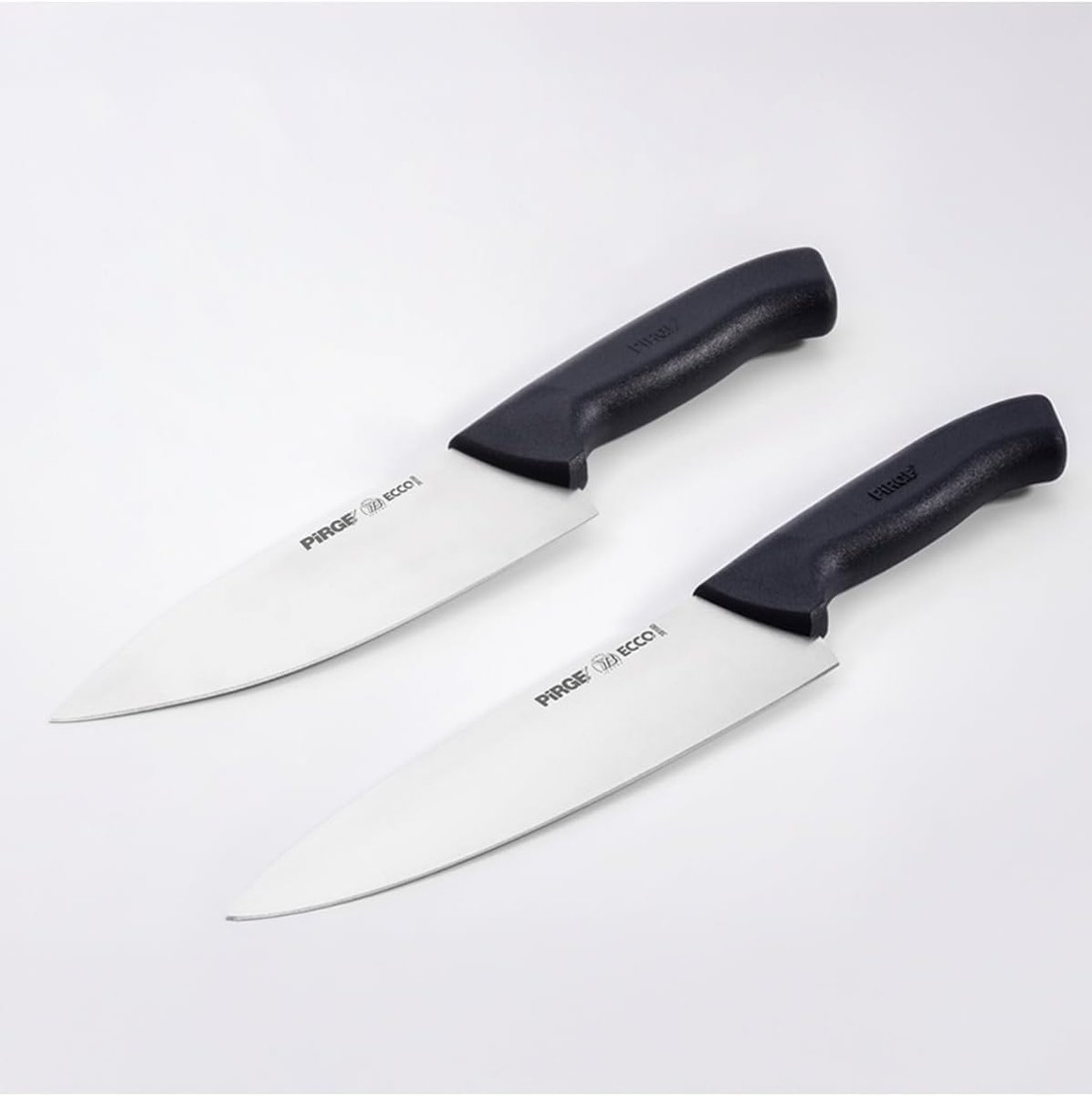Pirge Siyah Saplı Ecco Şef Çiftler Bıçak Seti 16 Cm Ve 19 Cm 35141
