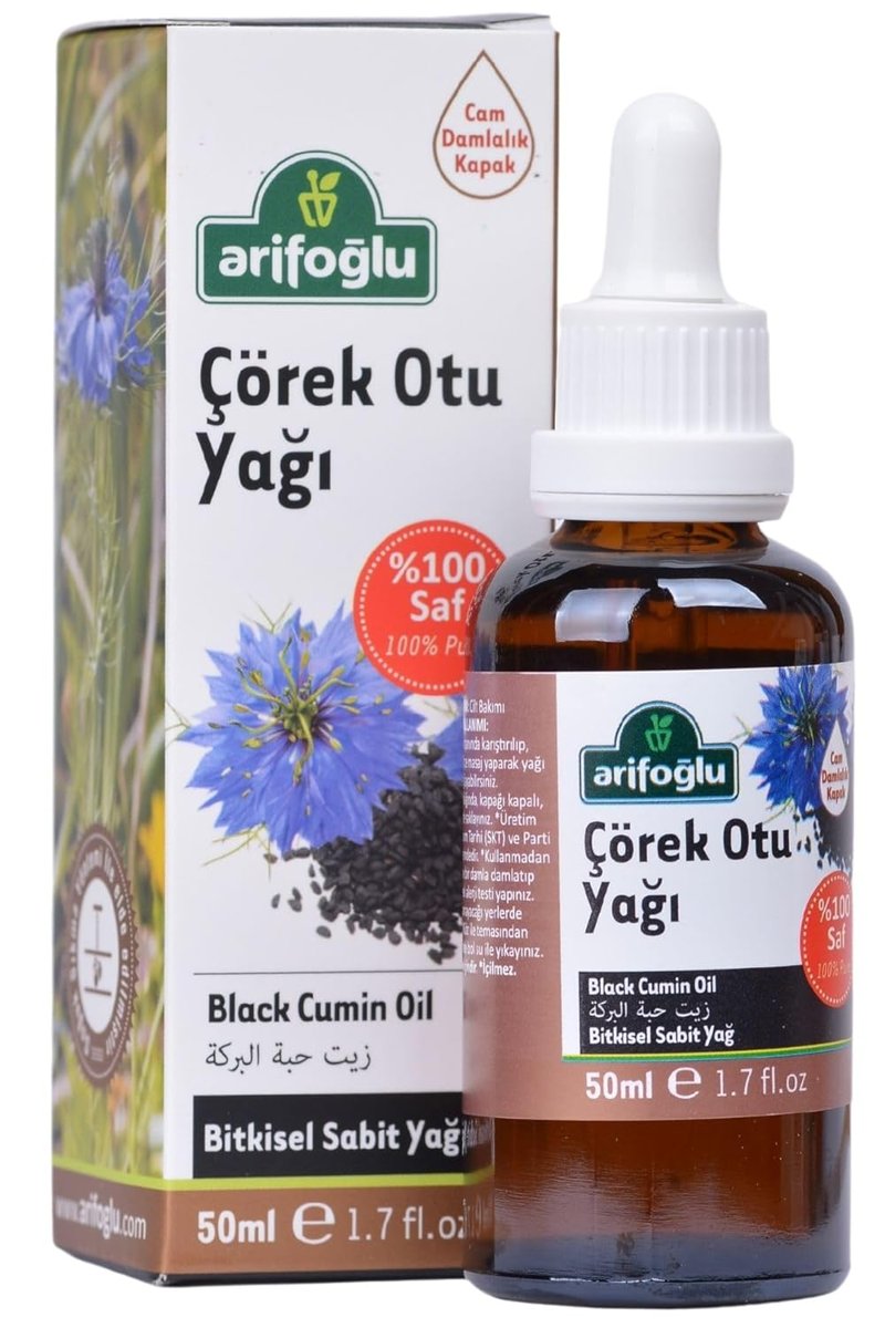 Arifoğlu Çörek Otu Yağı 50ml - Doğal Güç ve Yenilenme - Cilt ve Saç İçin Besleyici Etki