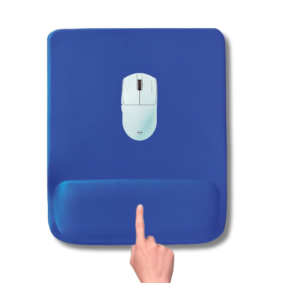 MP02 - Dörtgen Bilek Destekli Mouse Pad | Konfor, Kaymaz Taban, Ergonomik, Yumuşak, Ev,ofis (Siyah)