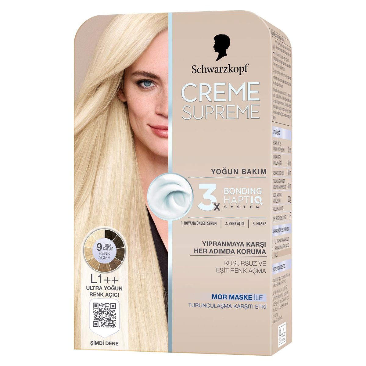 Schwarzkopf Creme Supreme Saç Boyası L1++ Ultra Yoğun Renk Açıcı