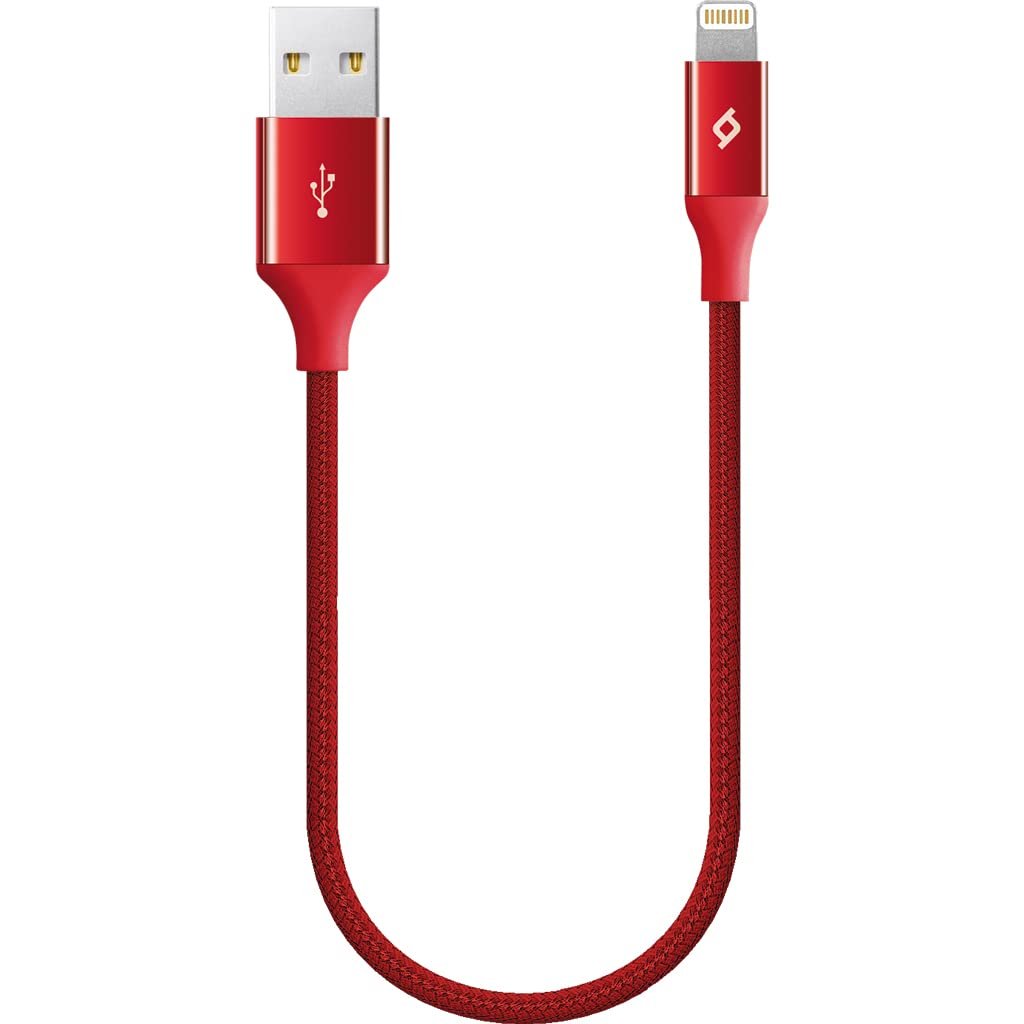 ttec AlumiCable Mini 30cm Lightning Şarj Kablosu- Kırmızı (2DK28K)