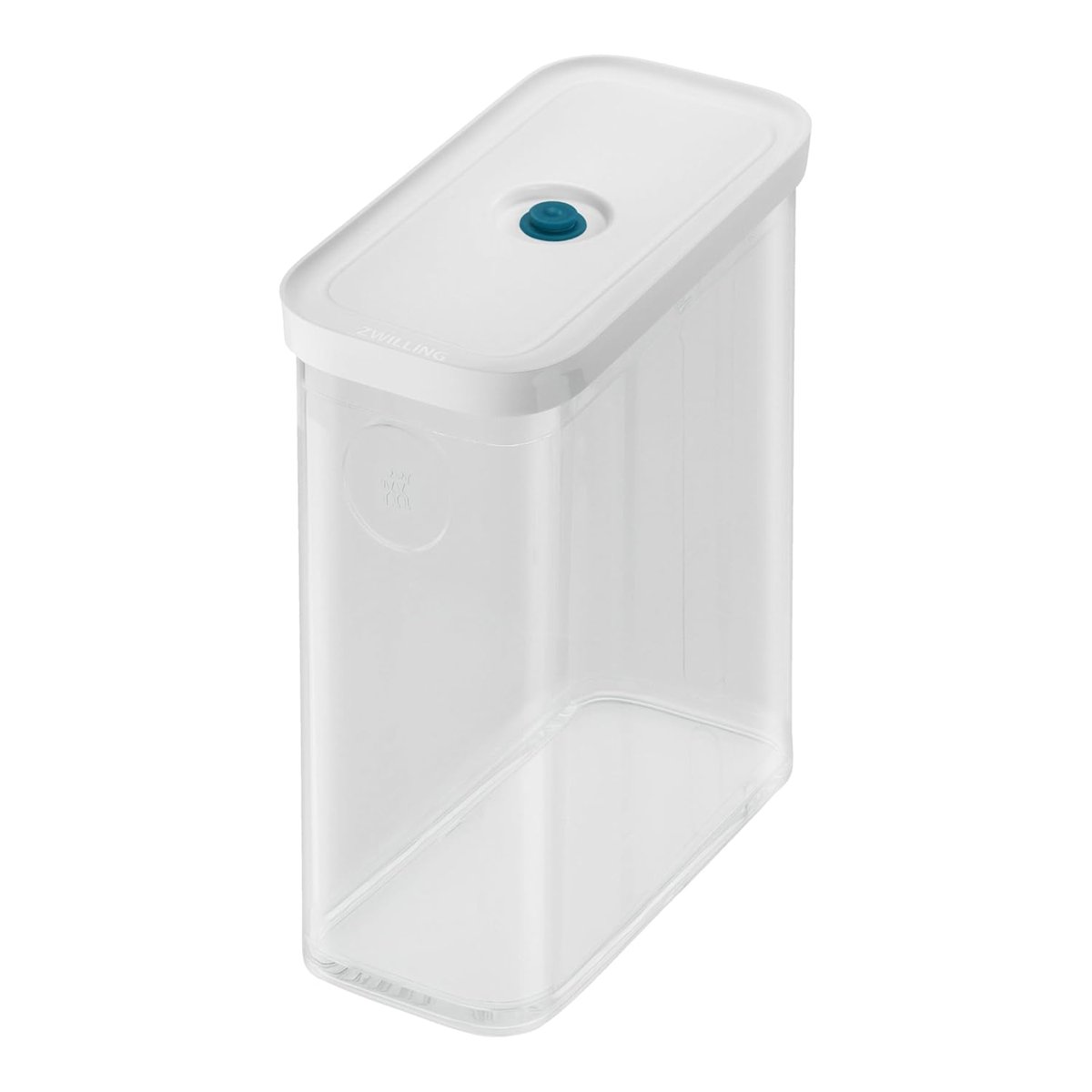 ZWILLING Fresh & Save Cube Vakumlu Saklama Kabı 3M, 21 Santimetre, Şeffaf Akdeniz Mavisi